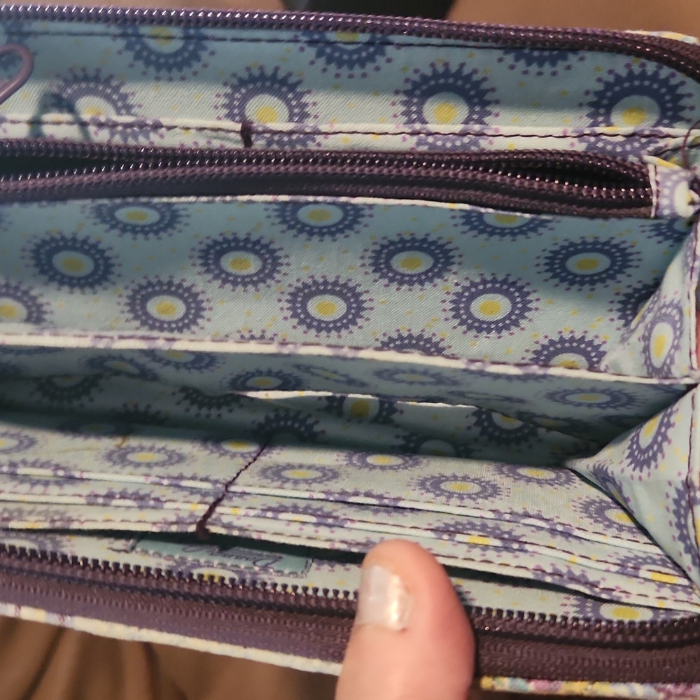 Donna Sharp Patchwork Quilted Clutch Snap Wallet - image 5